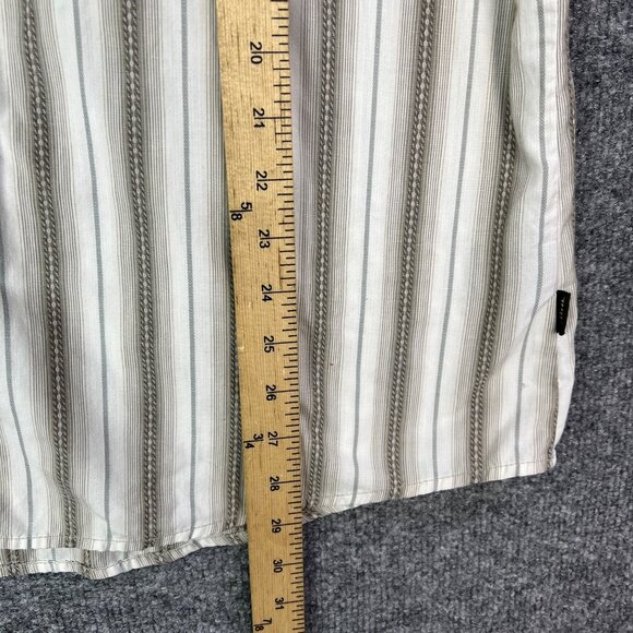 Kuhl Mens‎ SZ XL Beige Striped Short Sleeve Button-Down Shirt - Picture 6 of 8
